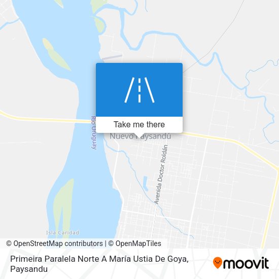 Mapa de Primeira Paralela Norte A María Ustia De Goya