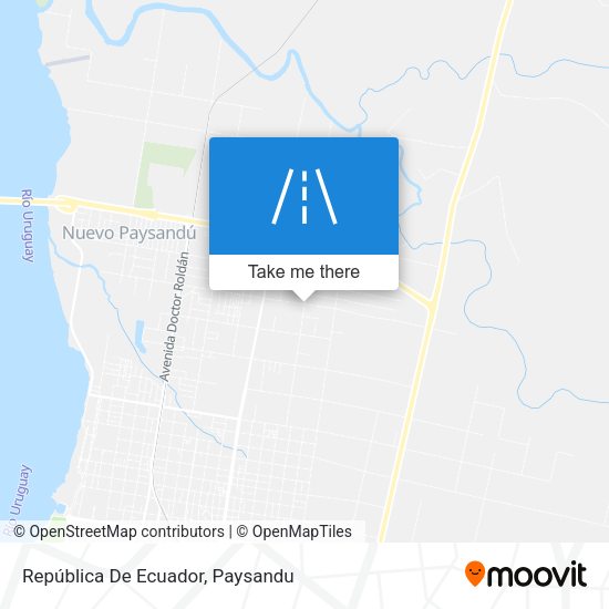 República De Ecuador map