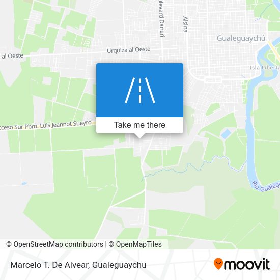 Mapa de Marcelo T. De Alvear