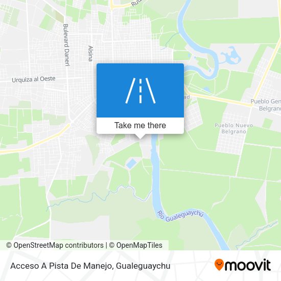 Acceso A Pista De Manejo map