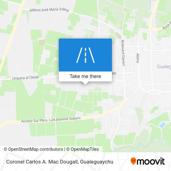 Coronel Carlos A. Mac Dougall map
