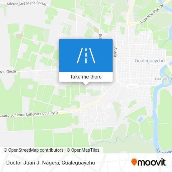 Doctor Juan J. Nágera map