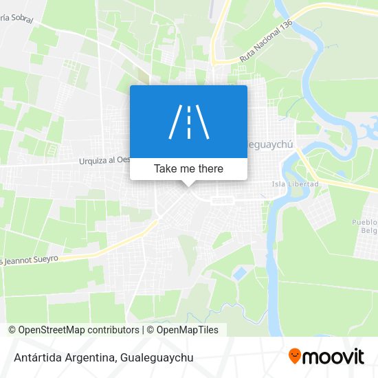 Antártida Argentina map