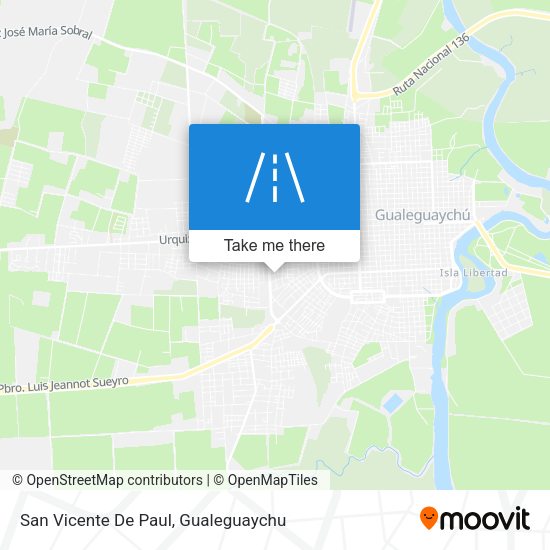 San Vicente De Paul map