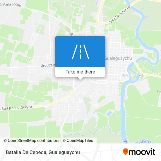Batalla De Cepeda map