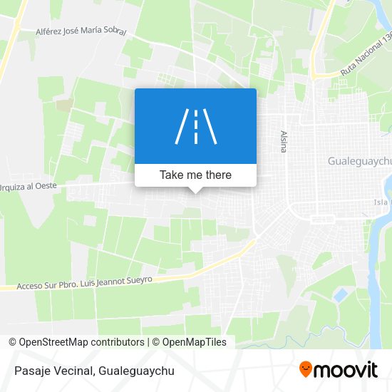 Mapa de Pasaje Vecinal