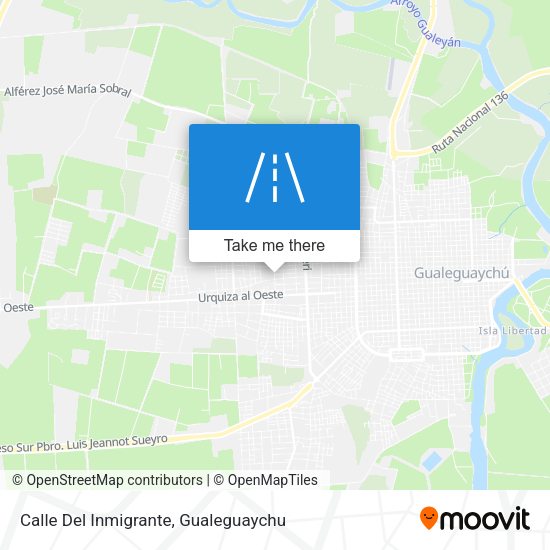 Calle Del Inmigrante map