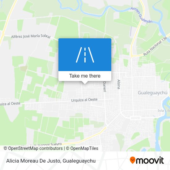 Alicia Moreau De Justo map