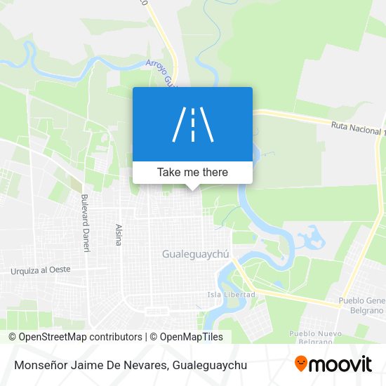 Monseñor Jaime De Nevares map