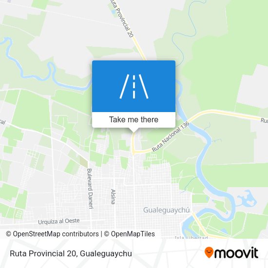 Mapa de Ruta Provincial 20