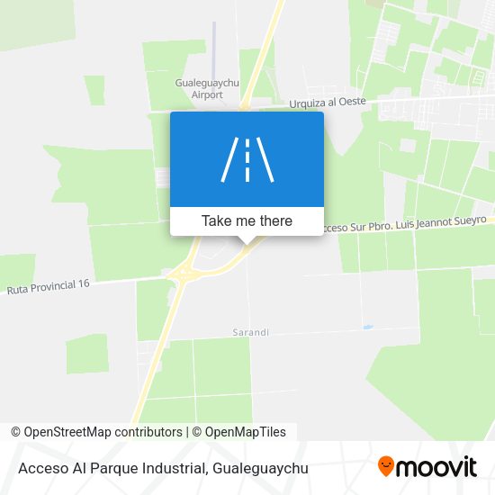 Mapa de Acceso Al Parque Industrial