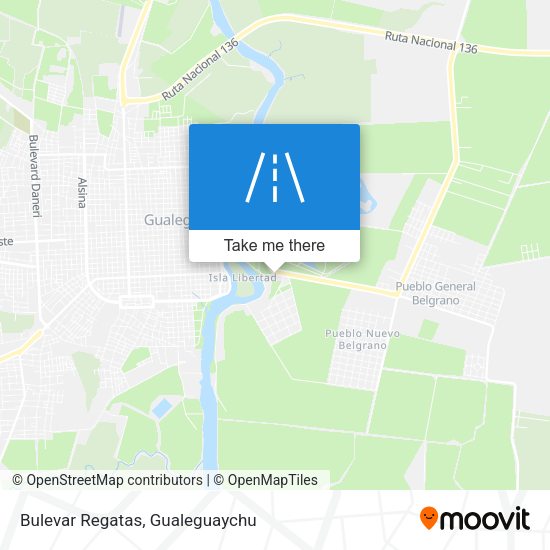 Mapa de Bulevar Regatas