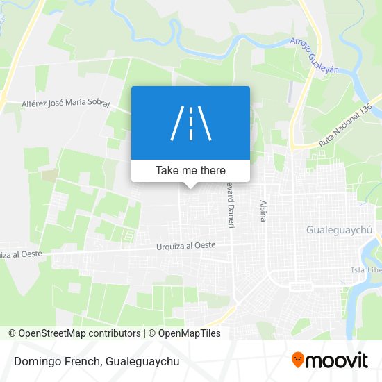 Mapa de Domingo French