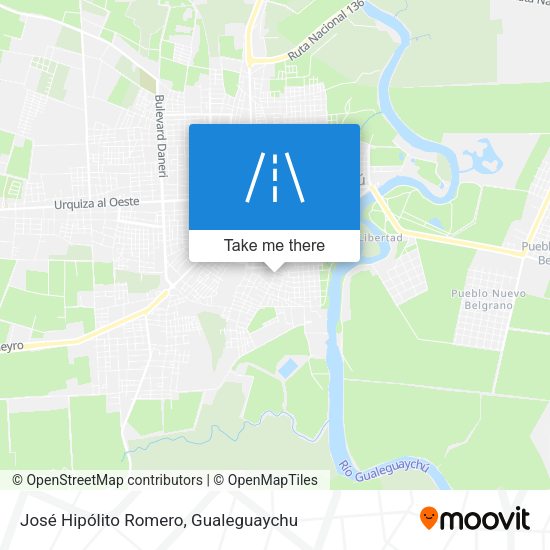 José Hipólito Romero map