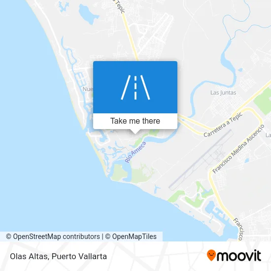 Olas Altas map