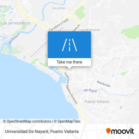 Mapa de Universidad De Nayarit