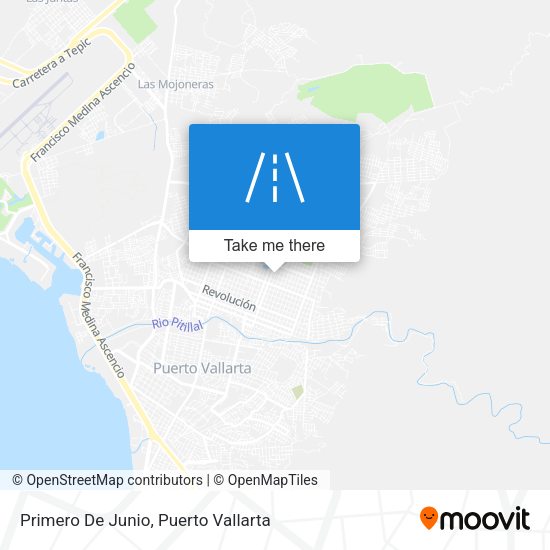 Primero De Junio map