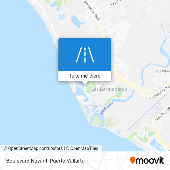 Boulevard Nayarit map