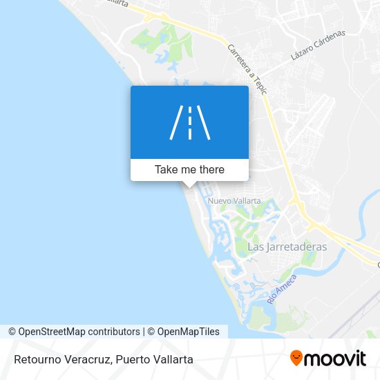 Retourno Veracruz map