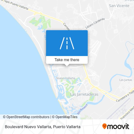 Boulevard Nuevo Vallarta map