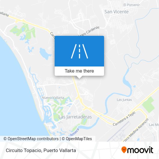 Circuito Topacio map