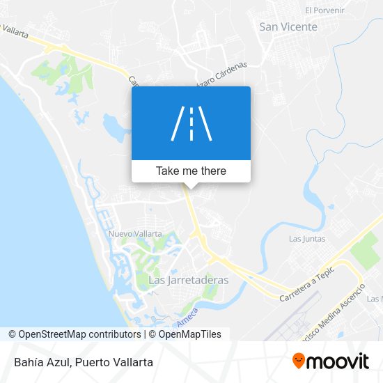 Mapa de Bahía Azul