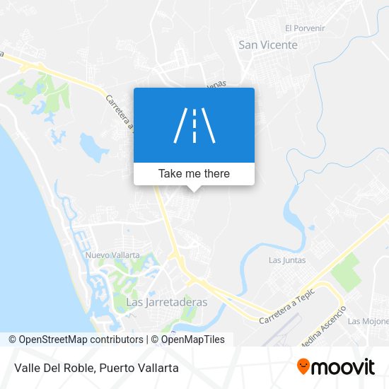 Mapa de Valle Del Roble