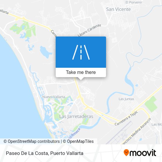 Mapa de Paseo De La Costa