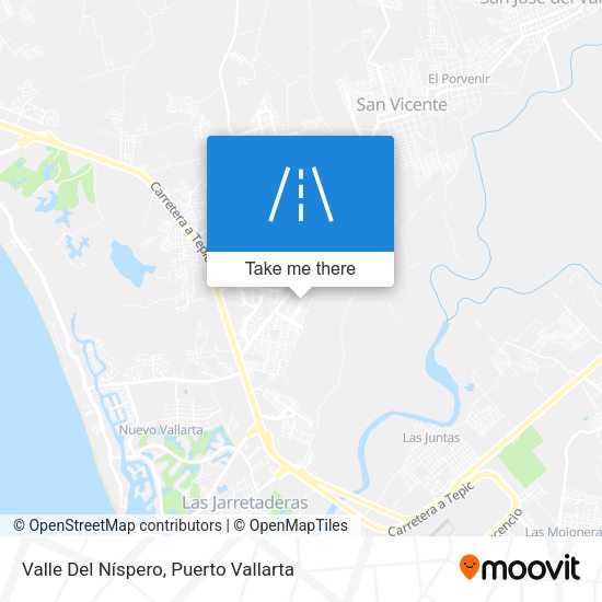Valle Del Níspero map