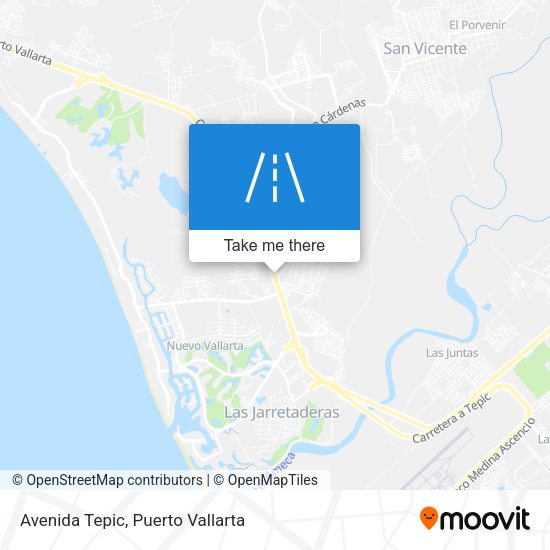 Mapa de Avenida Tepic