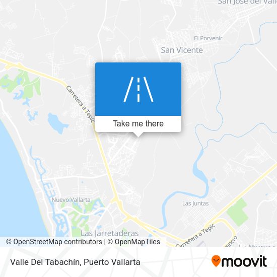 Valle Del Tabachín map