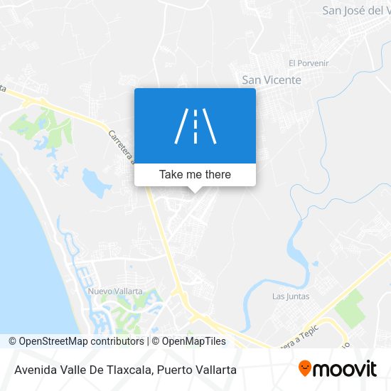 Avenida Valle De Tlaxcala map