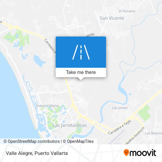 Valle Alegre map