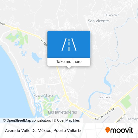 Avenida Valle De México map