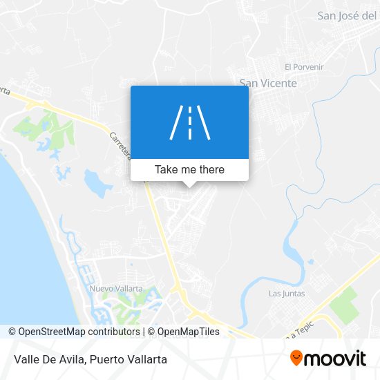 Valle De Avila map
