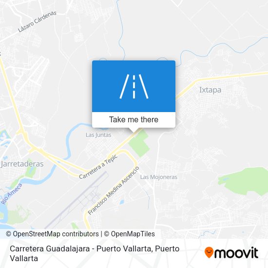 Carretera Guadalajara - Puerto Vallarta map