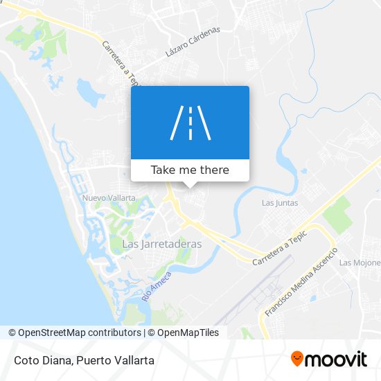 How to get to Coto Diana in Puerto Vallarta by Bus?