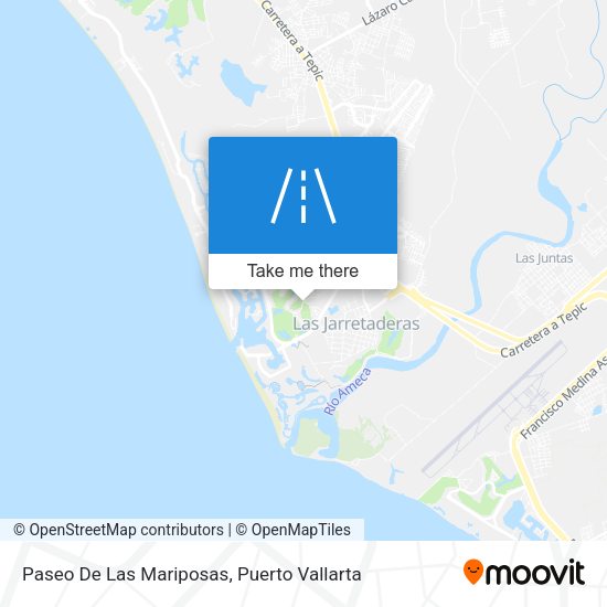 Paseo De Las Mariposas map