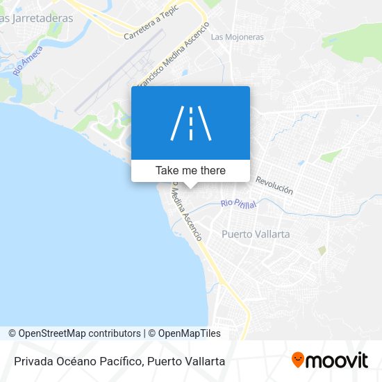 Mapa de Privada Océano Pacífico