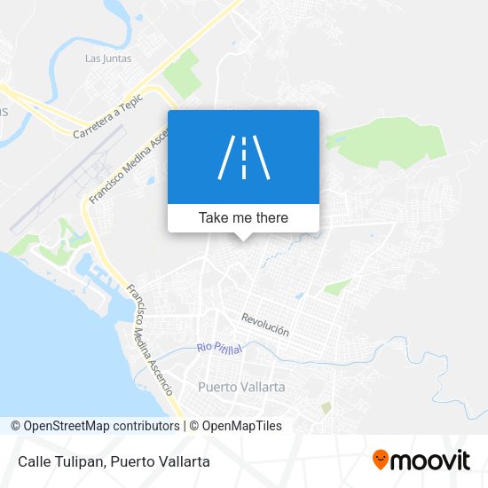 Mapa de Calle Tulipan