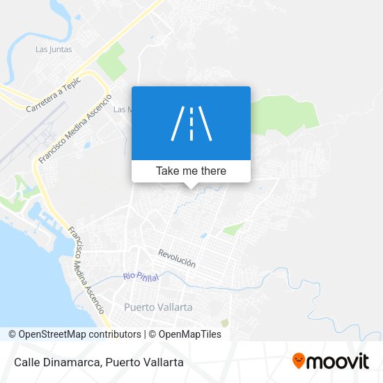 Mapa de Calle Dinamarca