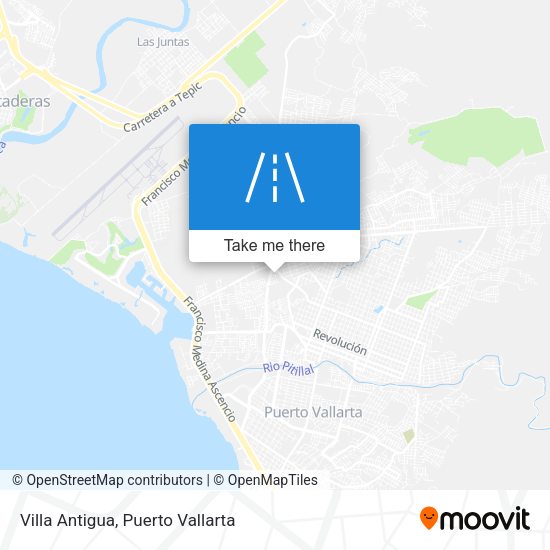 Villa Antigua map