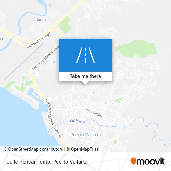 Mapa de Calle Pensamiento