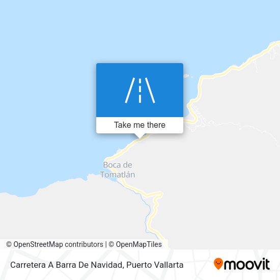 Mapa de Carretera A Barra De Navidad