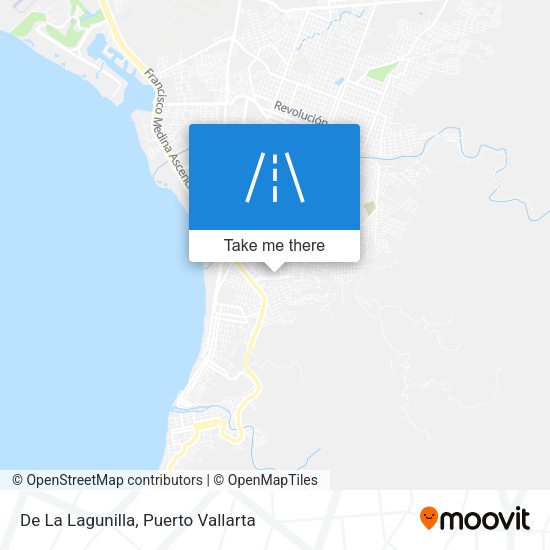 De La Lagunilla map