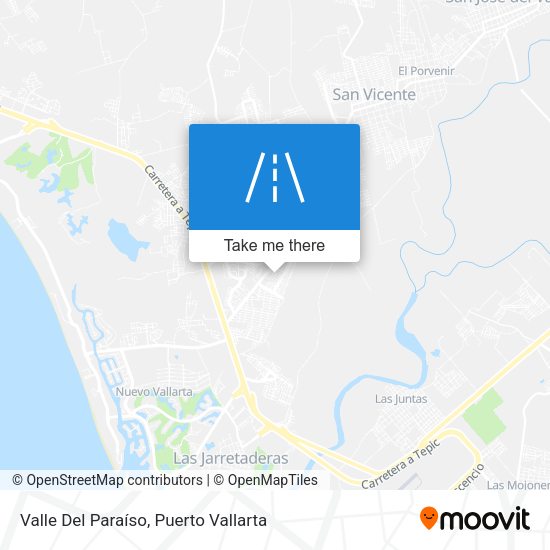 Valle Del Paraíso map