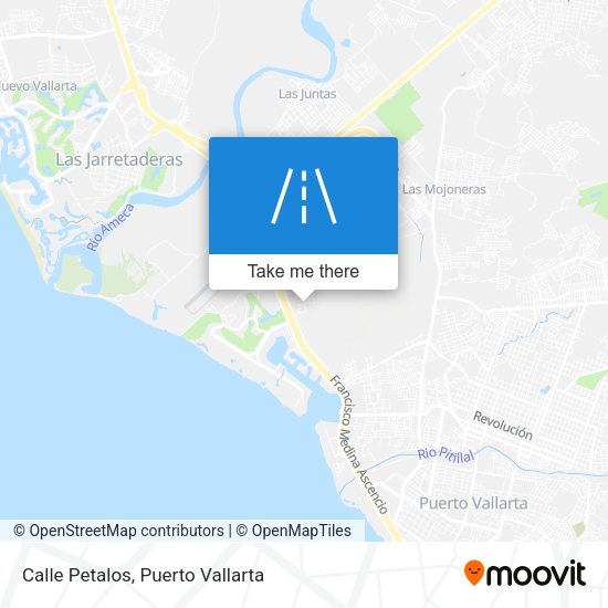 Mapa de Calle Petalos