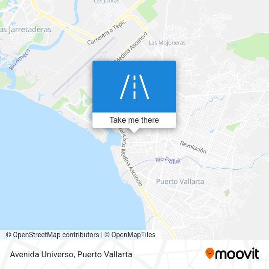 Avenida Universo map