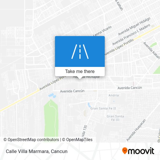 Mapa de Calle Villa Marmara