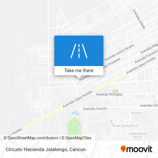 Circuito Hacienda Jalatengo map